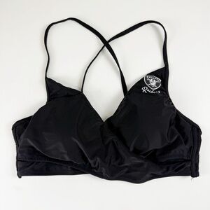 Raiders G-III 4Her Carl Banks Bikini Top Womens XL Black Football